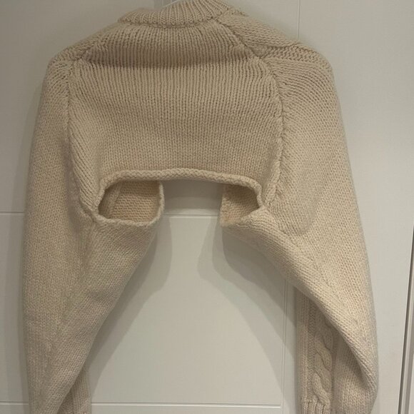 TheOpen Product Beige Open Front Cardigan - Picture 4 of 4